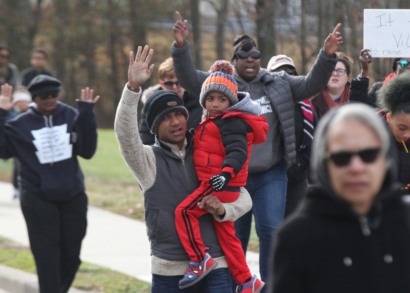 Pleasantville peace march